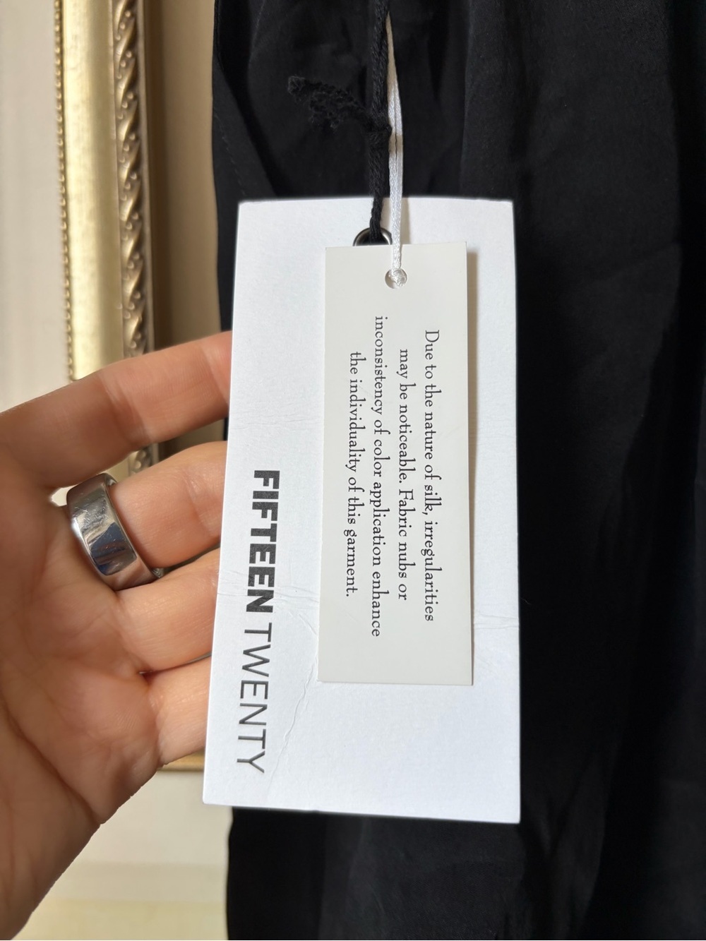 NWT Fifteen Twenty 100% Silk Shorts in Black XS - Picture 5 of 7